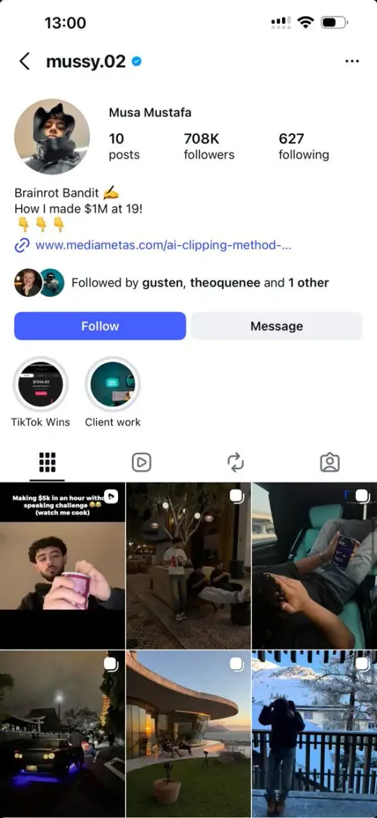 Musa Instagram profile